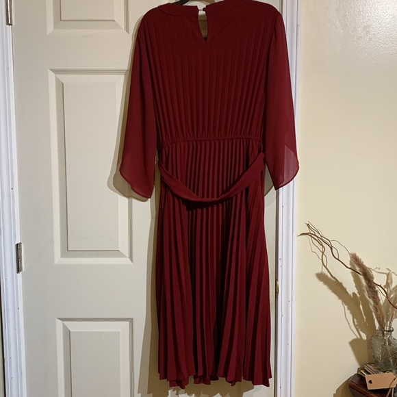Grace Karin dress. Large. Pleated Chiffon. Flowy. For wedding. Midi. Ruffle. - Picture 2 of 10